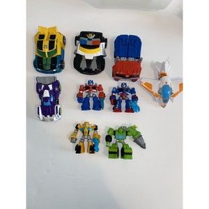 Playskool Transformers Rescue Bots Blurr Optimus Chase Boulder Bumblebee Lot